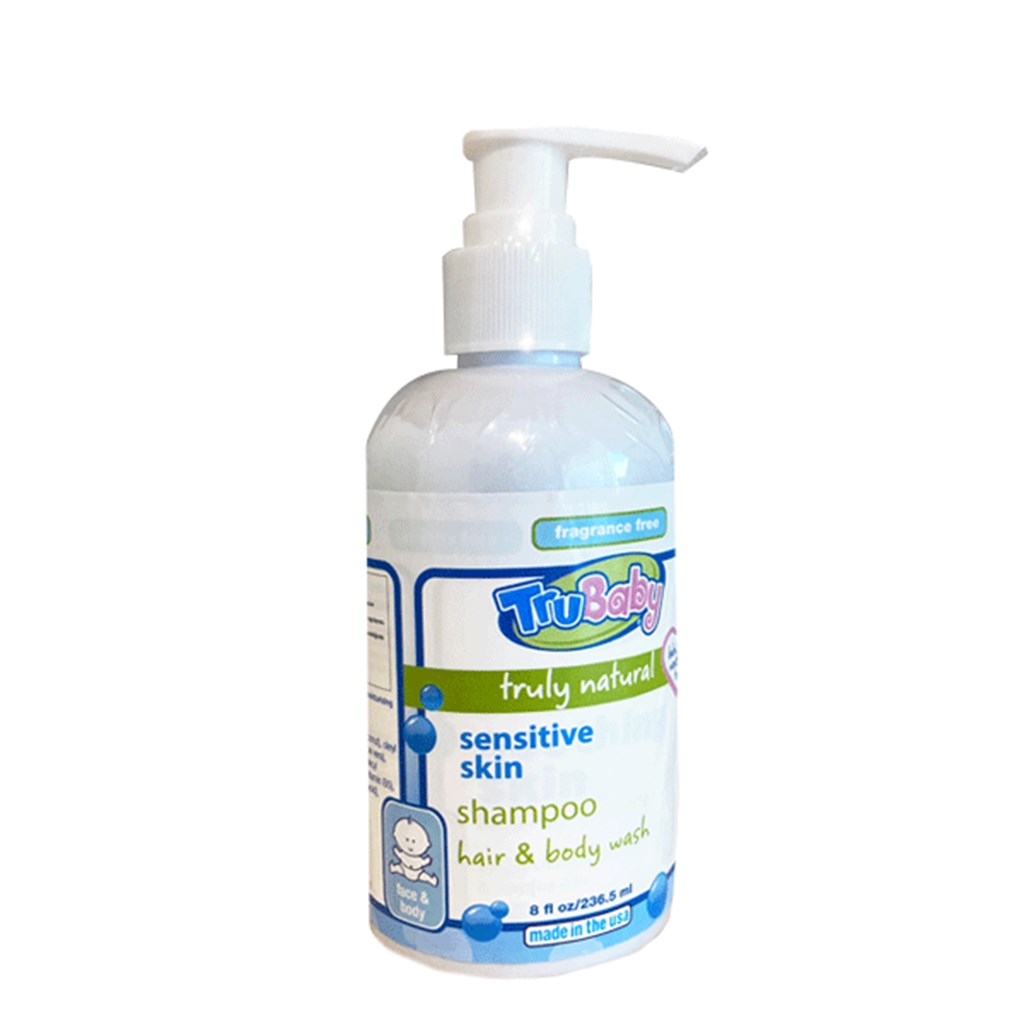 Trukid Trubaby Organik Egzema Wash Hassas Cilt Yüz ve Vücut Şampuanı  236 ml