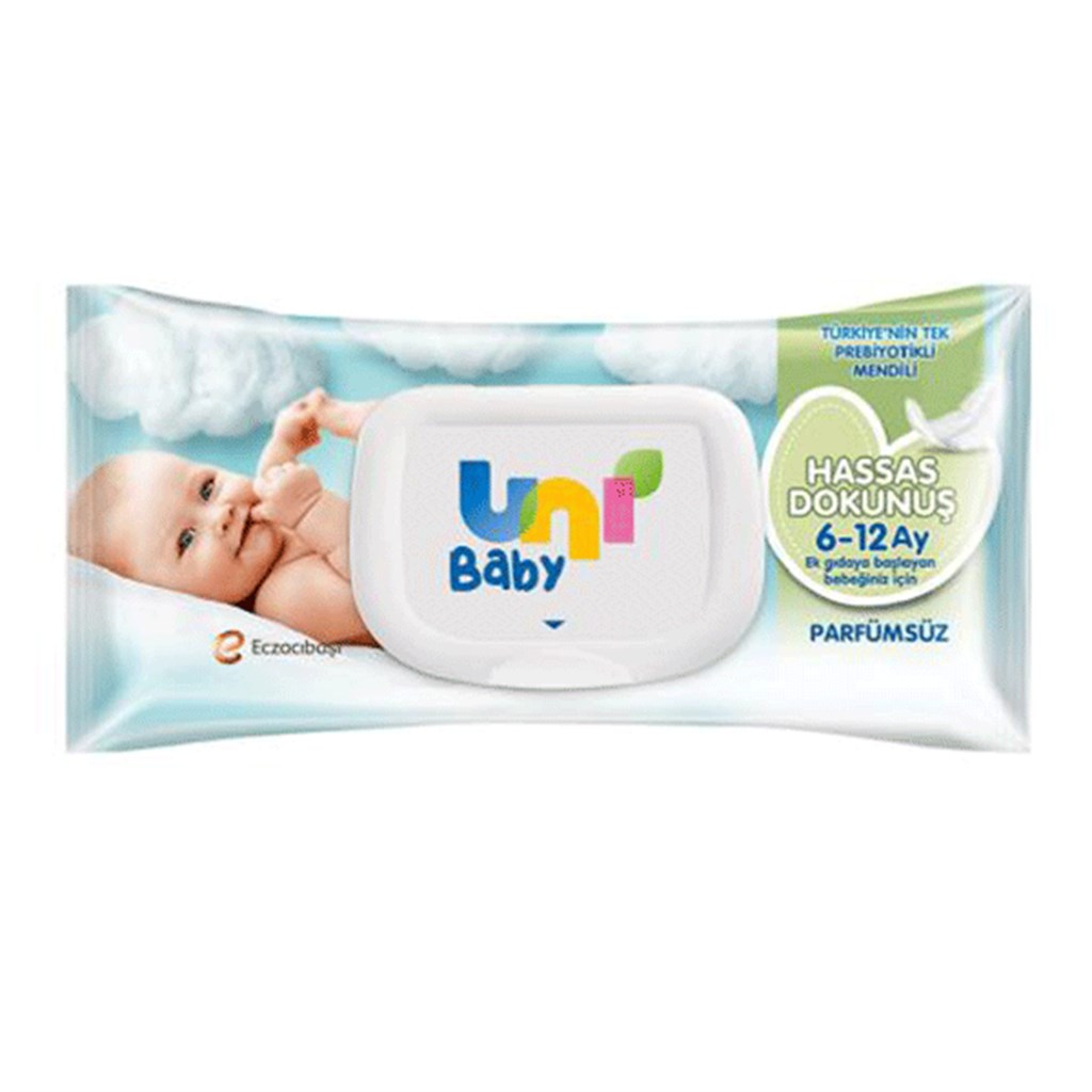 Uni Baby Hassas Dokunuş 6-12 Ay Islak Mendil 