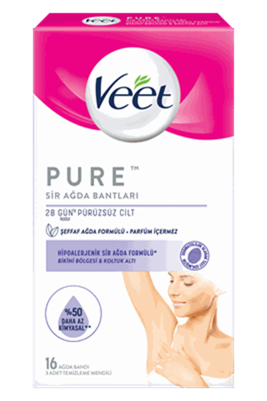 Veet Bikini Bölgesi ve Koltuk Altı 16 Adet Sir Ağda Bantı
