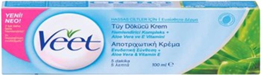 Veet Hassas Ciltler İçin Tüy Dökücü Krem 100 ml