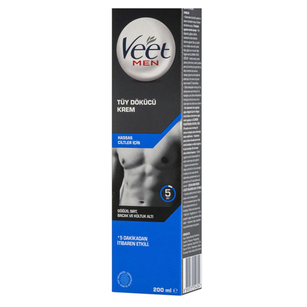 Veet Men Tüy Dökücü Krem Hassas Ciltler 200 ml