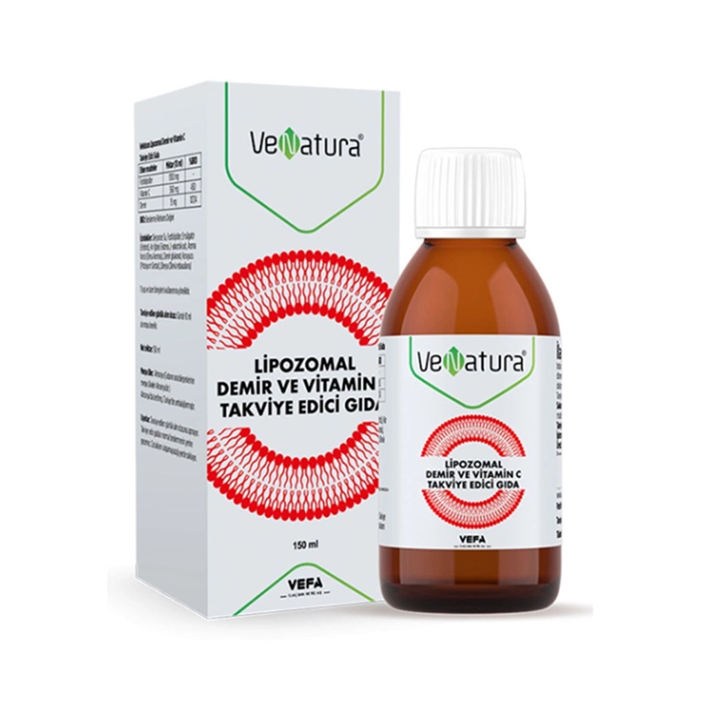 Venatura Lipozomal Demir ve Vitamin C 150 ml