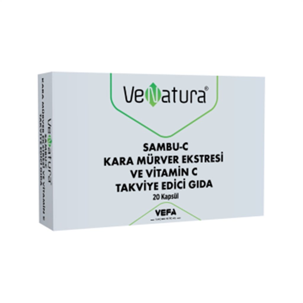 Venatura Sambu-C Kara Mürver Ekstresi-Vit C 20 Kapsül