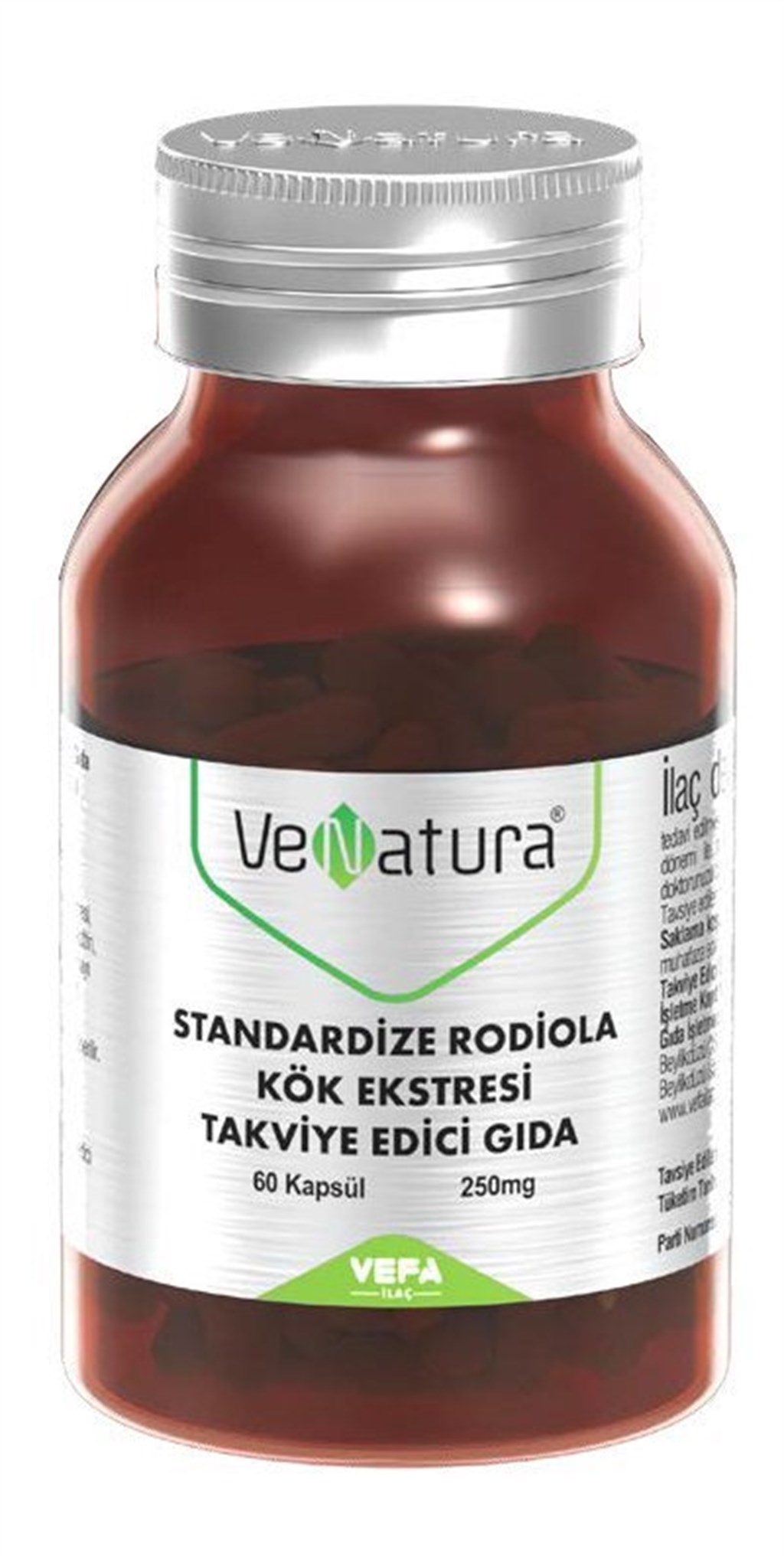 Venatura Standardize Rodiola Kök Eksteresi 60 Kapsül