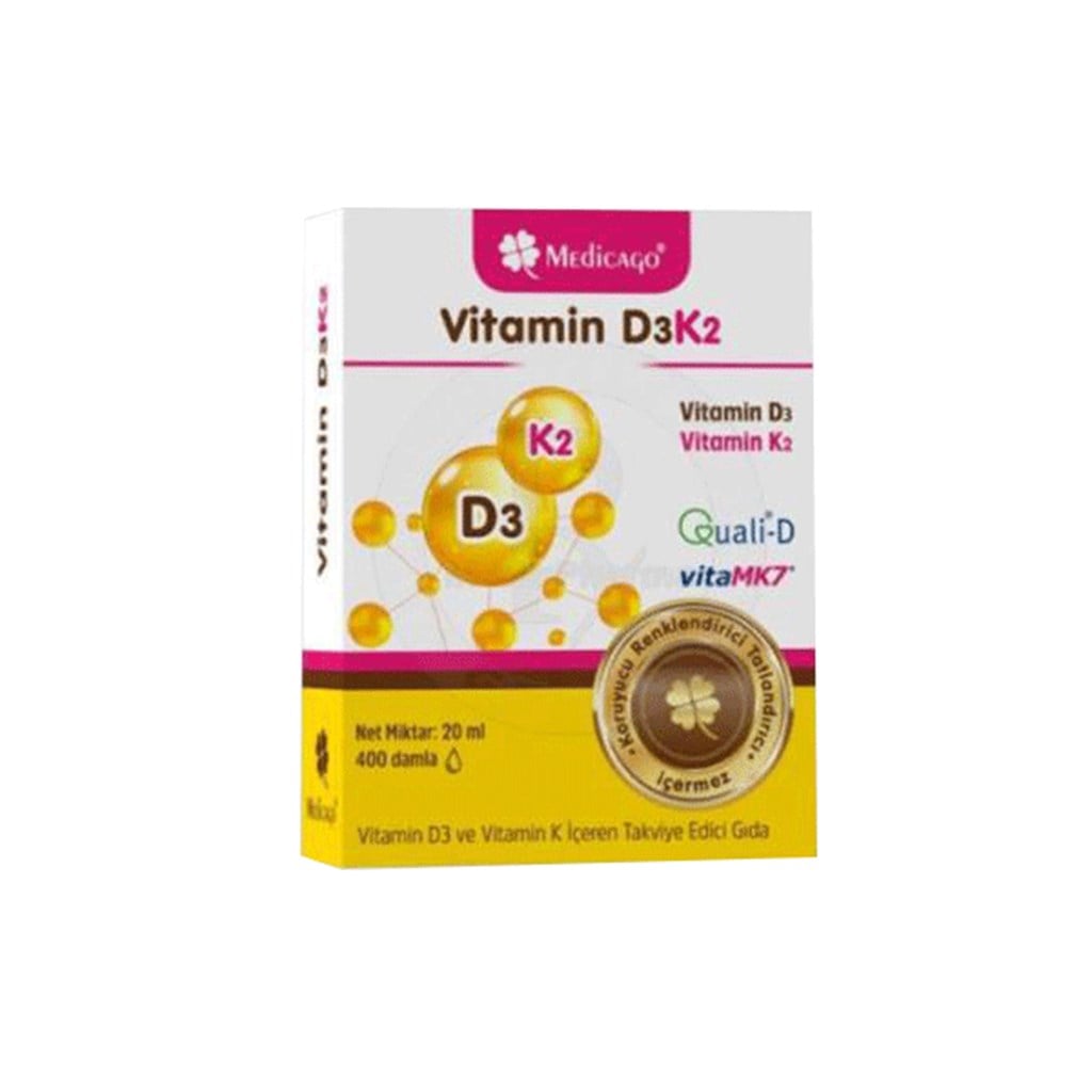 Vitamin D3K2 Medicago Damla 20 ml 