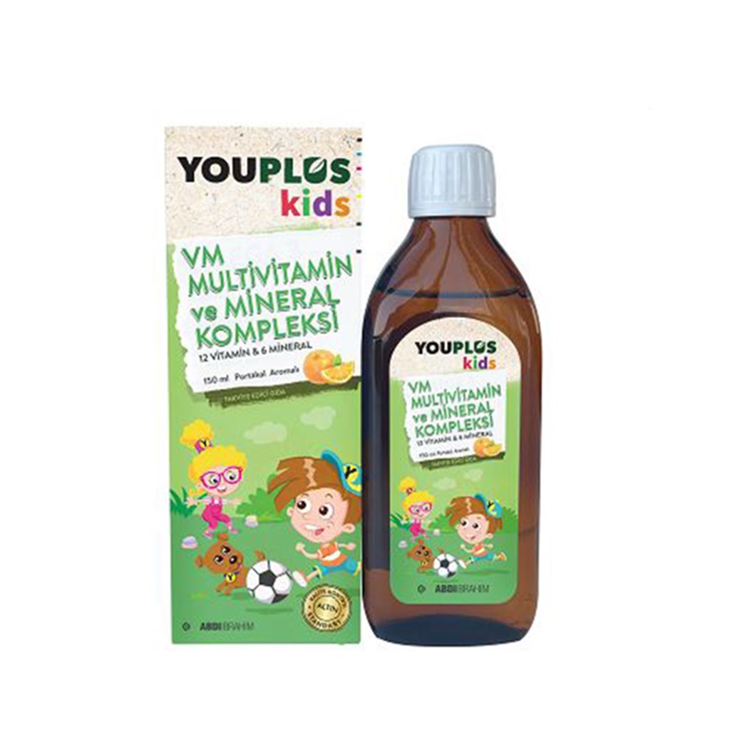 Youplus Kids VM Multivitamin ve Mineral Kompleksi 150 ml 