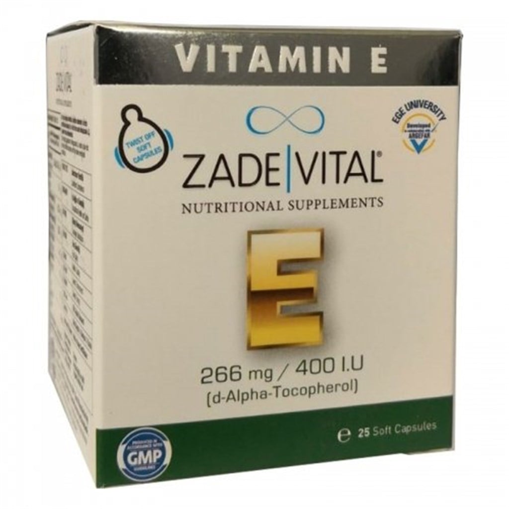Zade Vital E Vitamini 25 Yumuşak Kapsül