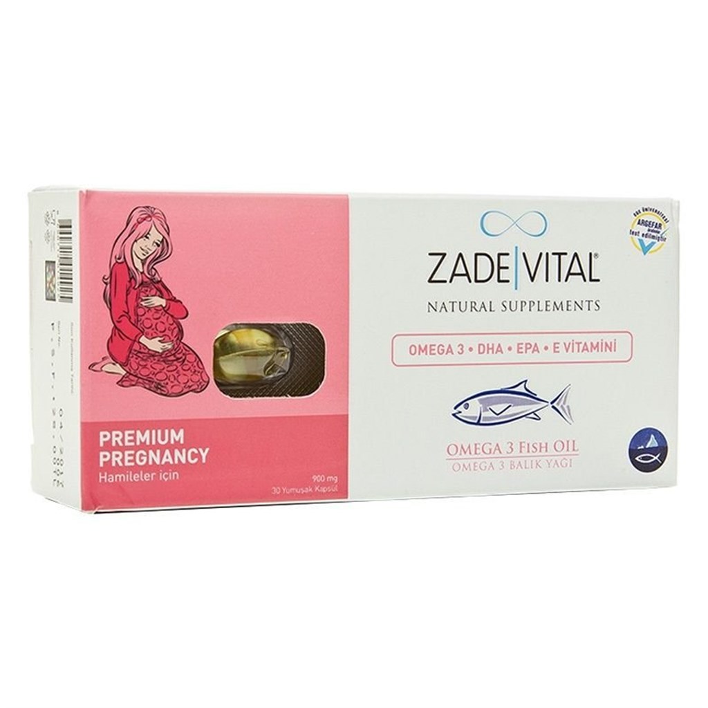 Zade Vital Hamileler İçin Balık Yağı 30 Kapsül