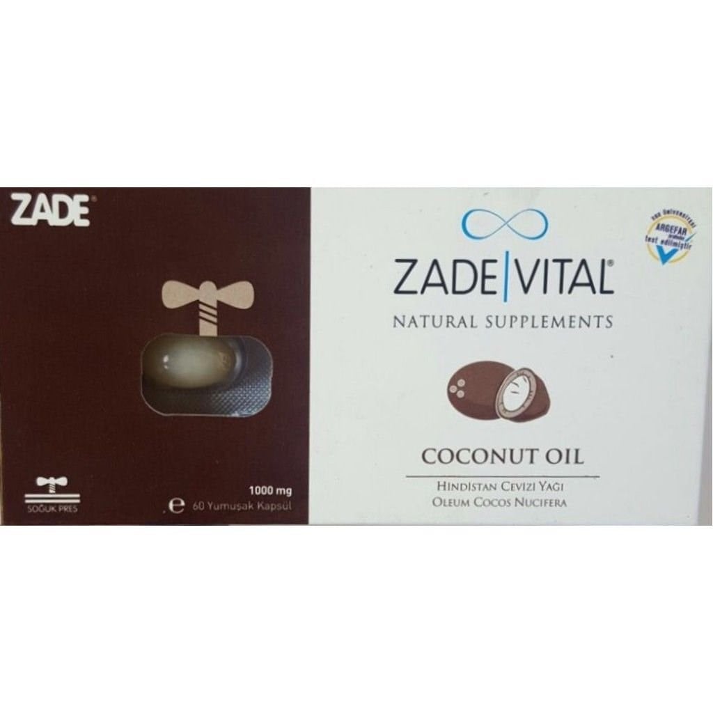 Zade Vital Hindistan Cevizi Yağı 60 Kapsül