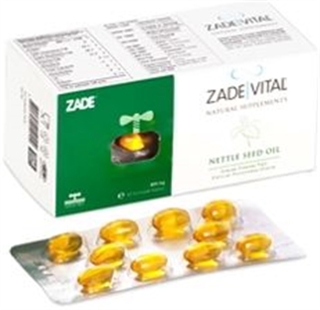 Zade Vital Isırgan Tohumu Yağı Yumuşak Kapsül Blister Ambalaj