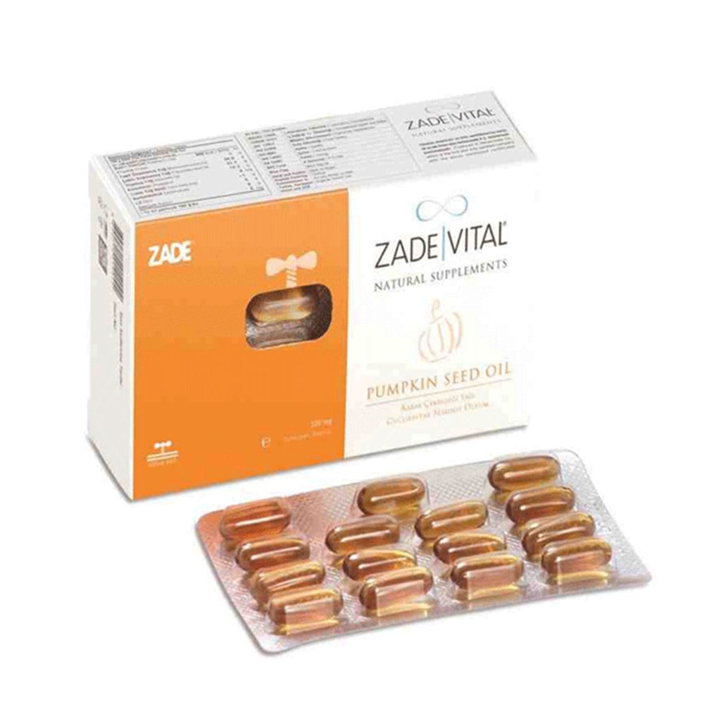 Zade Vital Kabak Çekirdeği Yağı 30 Yumuşak Kapsül