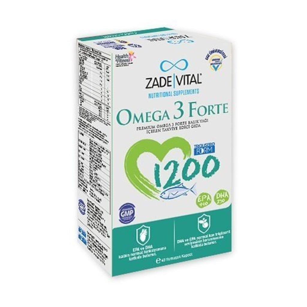 Zade Vital Omega 3 Forte 40 Kapsül