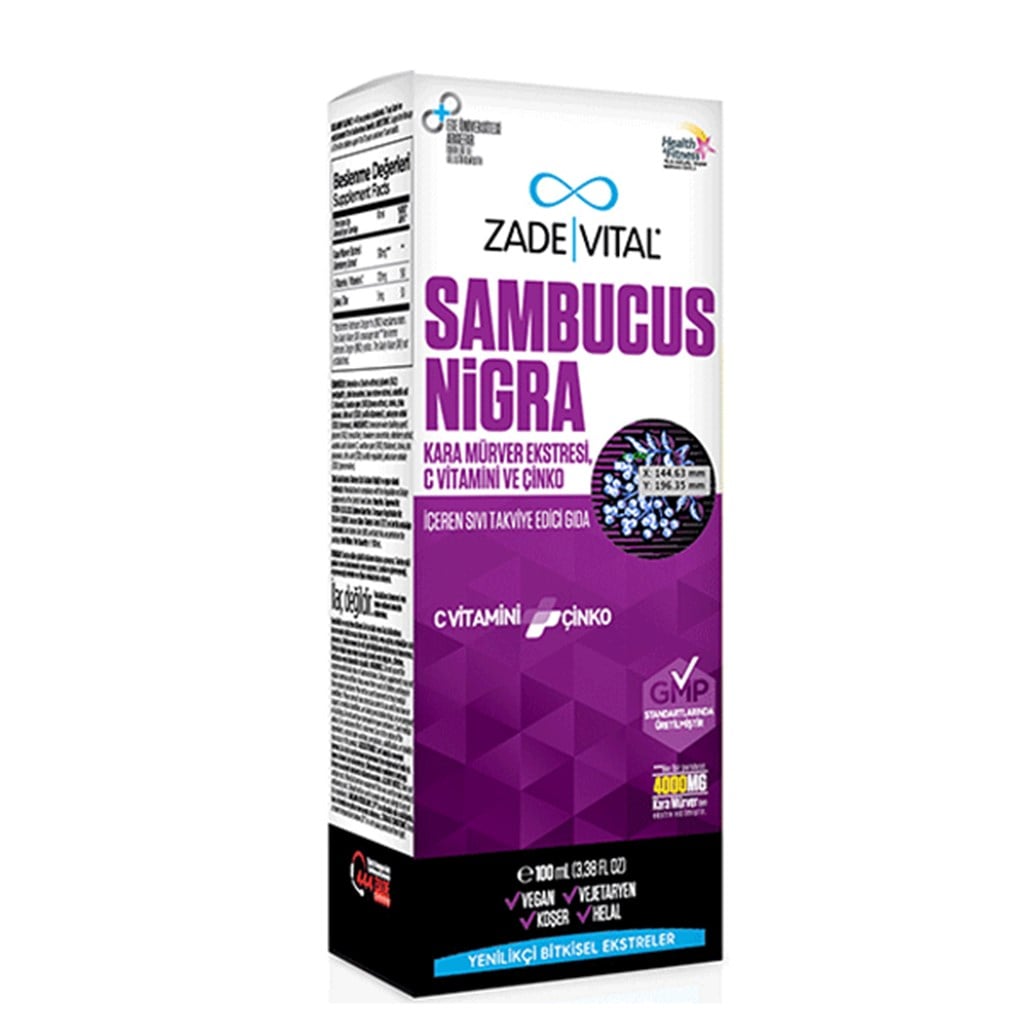 Zade Vital Sambucus Nigra Şurup 100 ml