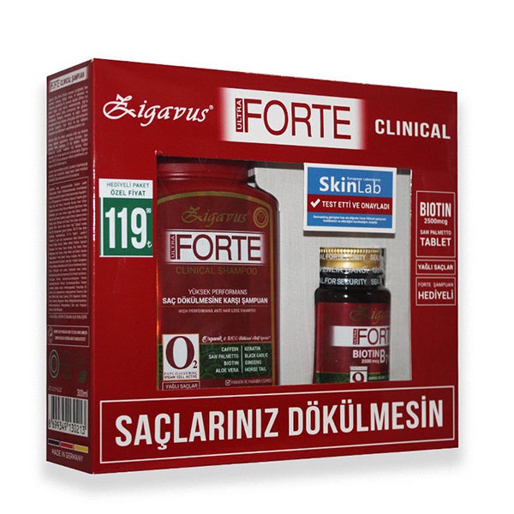 Zigavus Forte Biotin 30 Tablet + Forte Yağlı 300ml Hediye