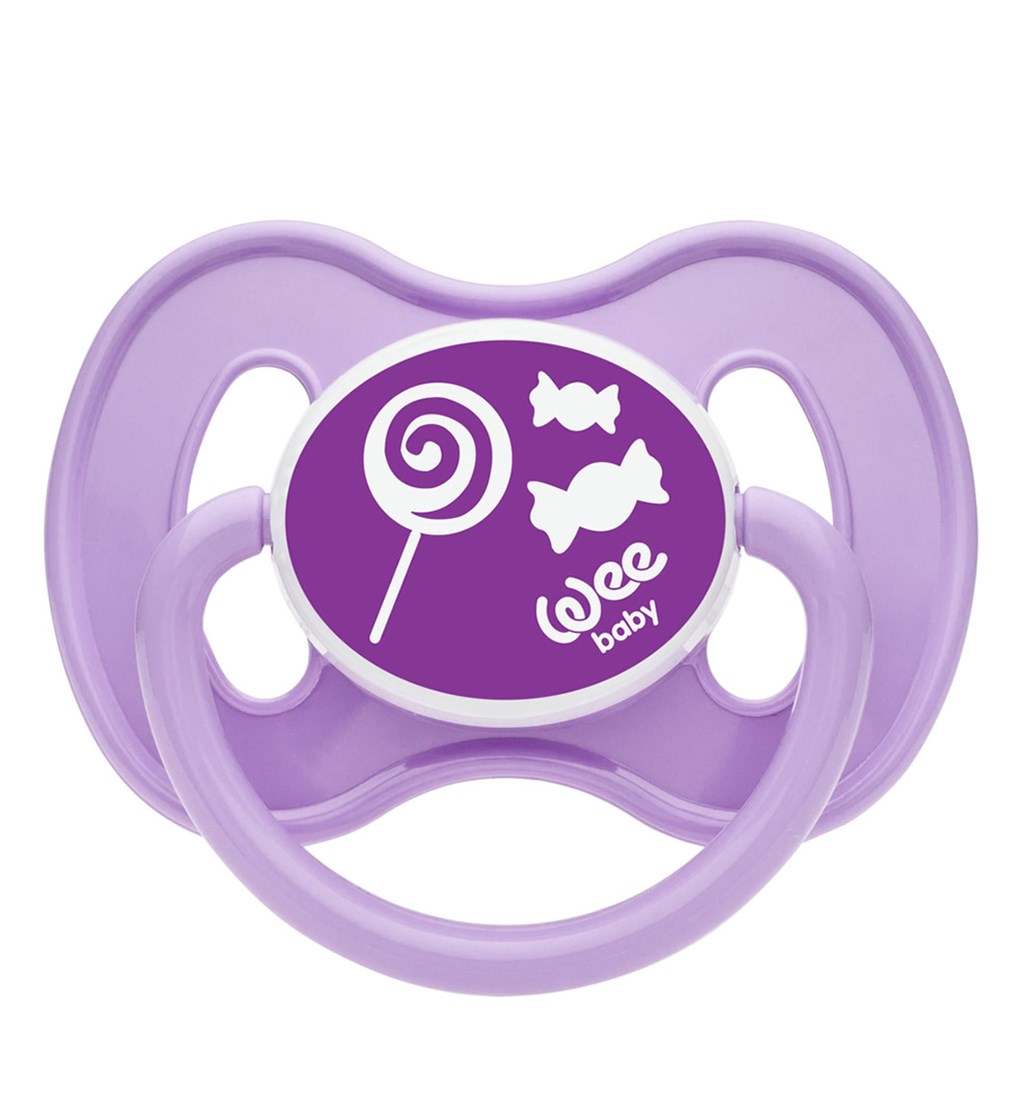 WEE BABY KELEBEK DAMLA UÇLU EMZİKLER 6-18AY NO.2 - MOR