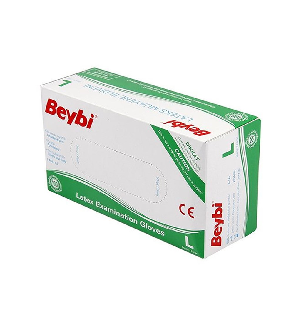 BEYBİ MUAYENE ELDİVENİ PUDRALI LARGE 100'LÜ PAKET