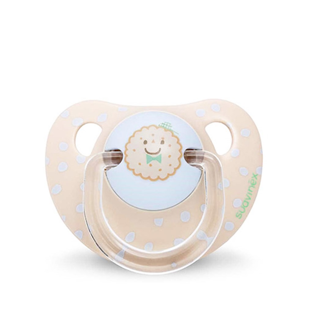 SUAVİNEX ORTODONTİK SİLİKON EMZİK 0-6AY - BİSCUİTS - BEJ
