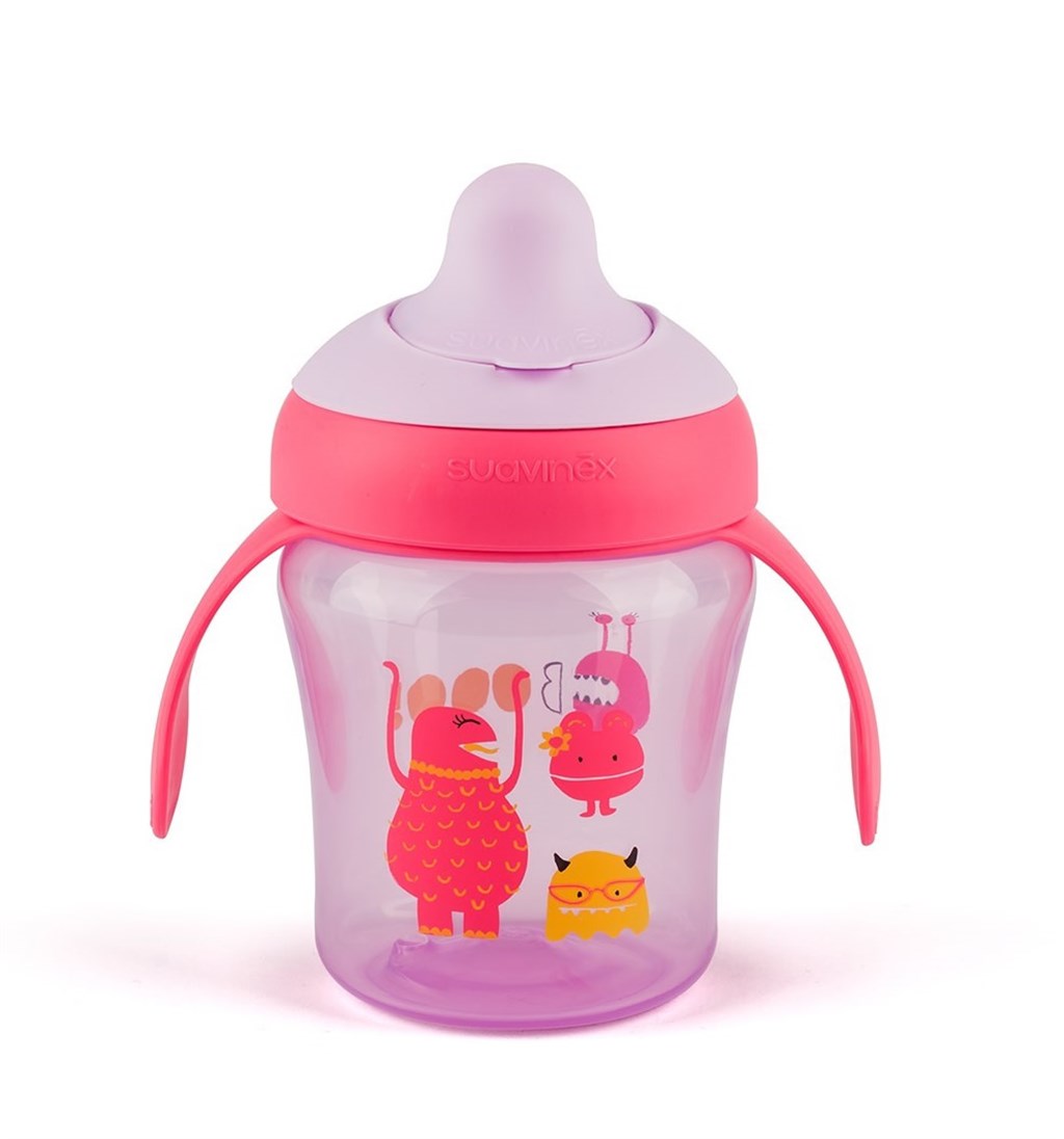 SUAVİNEX DAMLA AKITMAZ EĞİTİM BARDAĞI 200ML 4+AY - MOR
