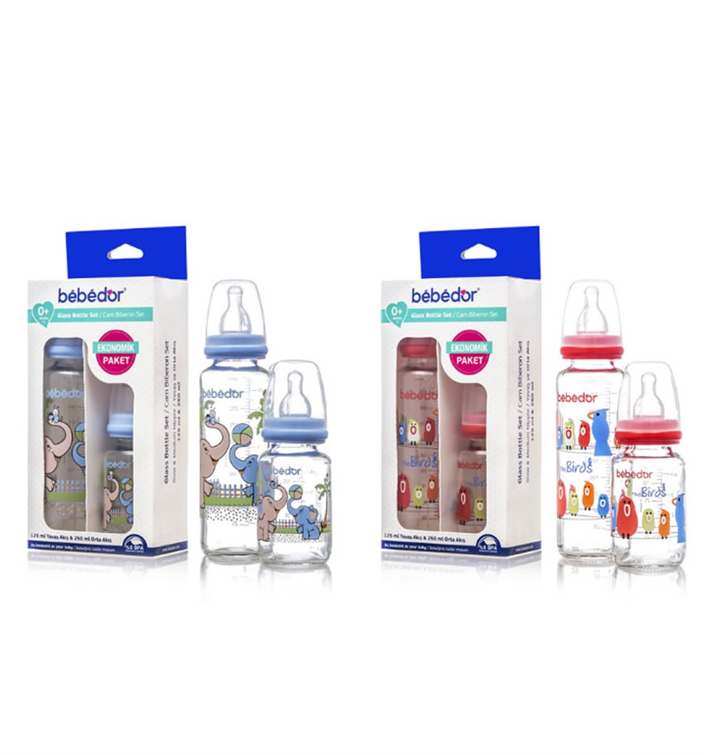 BEBEDOR CAM BİBERON SETİ