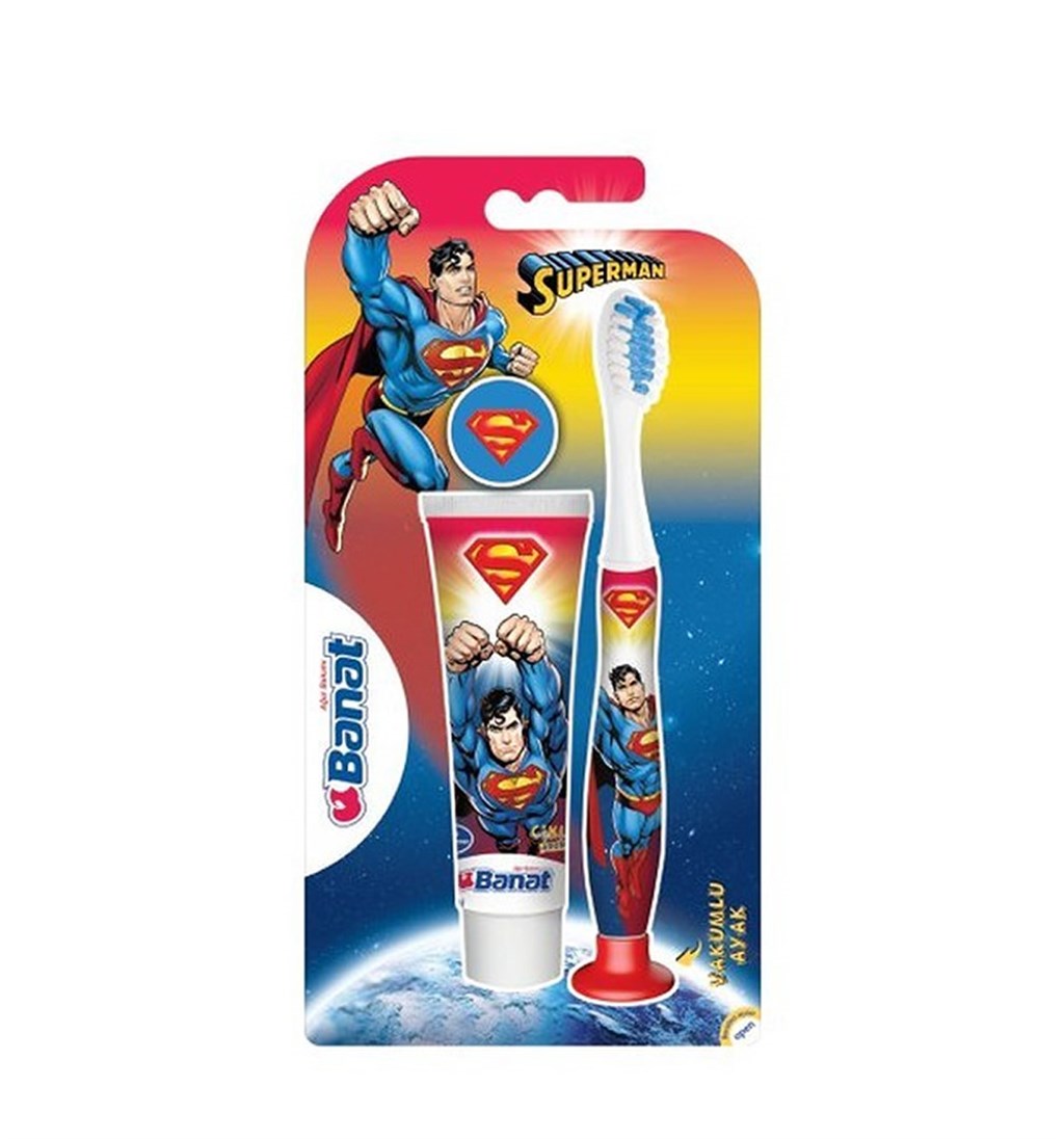BANAT SÜPERMAN ÇOCUK AĞIZ BAKIM SETİ