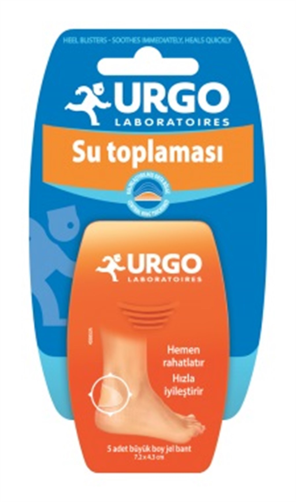 URGO  SU TOPLAMASI TOPUK TEDAVİSİ ŞEFFAF JEL BANT 5 ADET