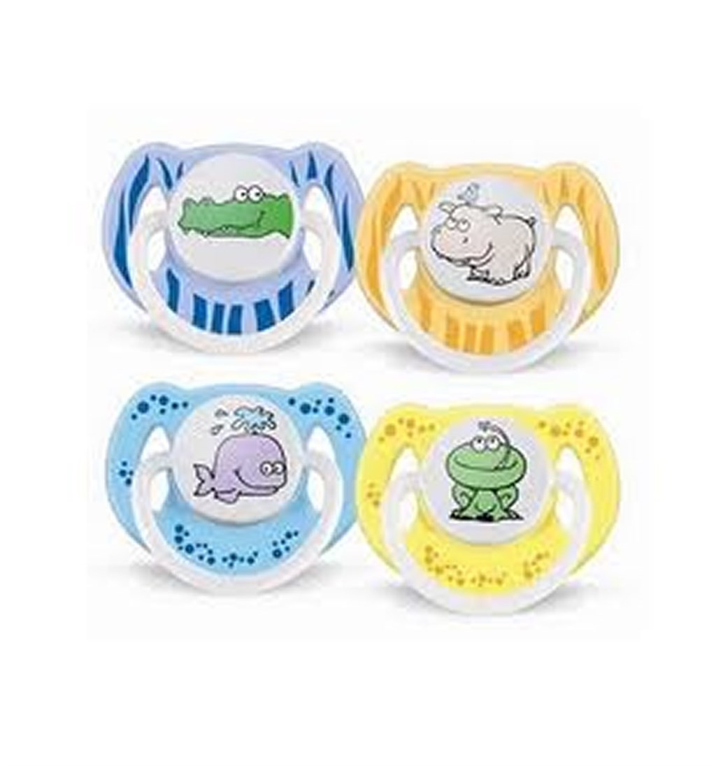 AVENT SİLİKON EMZİK 2'Lİ 6-18 (DESENLİ)