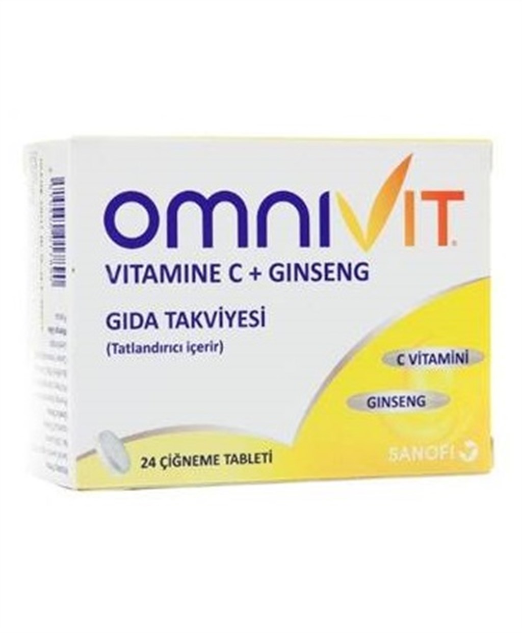OMNİVİT VİTAMİNE C + GİNSENG ÇİĞNEME TABLETİ