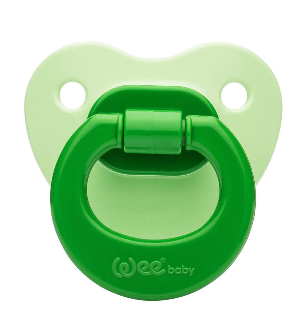 WEE BABY MAT GÖVDELİ DAMAKLI EMZİK 18AY+ NO.3 - YEŞİL
