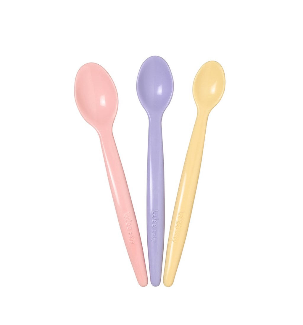 WEE BABY 3'LÜ MAMA KAŞIĞI SETİ - PEMBE - MOR - TURUNCU
