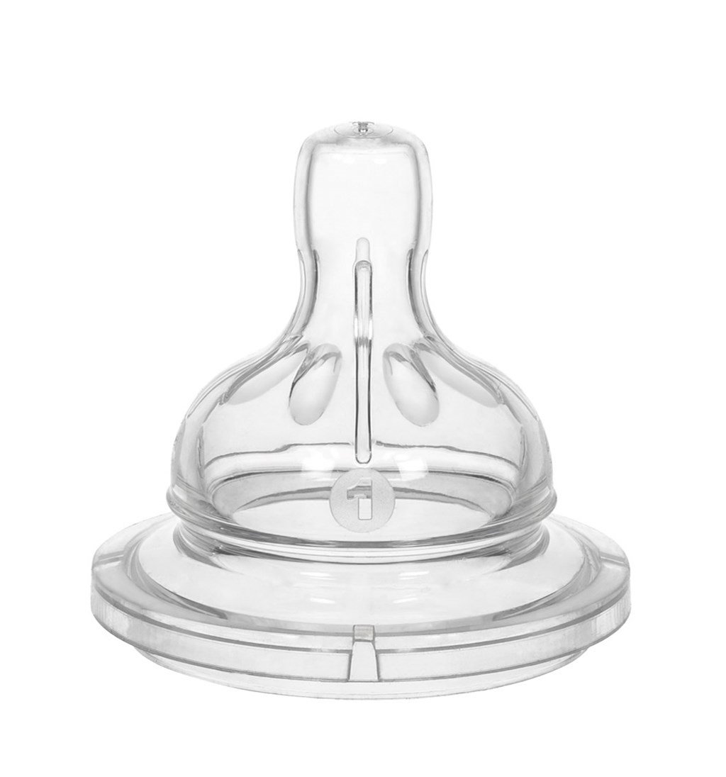 WEE BABY YUVARLAK UÇLU GENİŞ AĞIZLI BİBERON EMZİĞİ 0-6AY NO.1