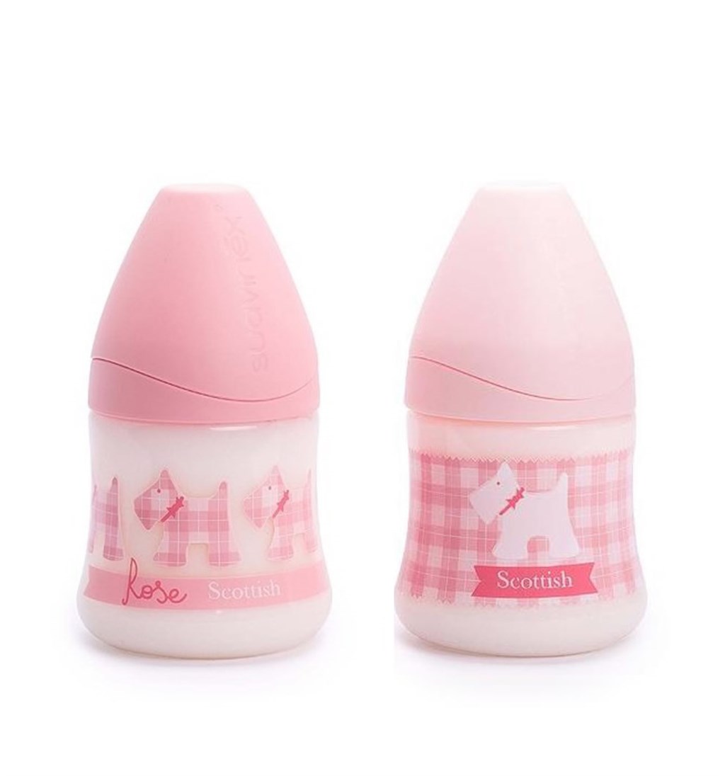 SUAVİNEX ORTODONTİK GENİŞ AĞIZ SİLİKON BİBERON 150ML 0-6AY - PEMBE