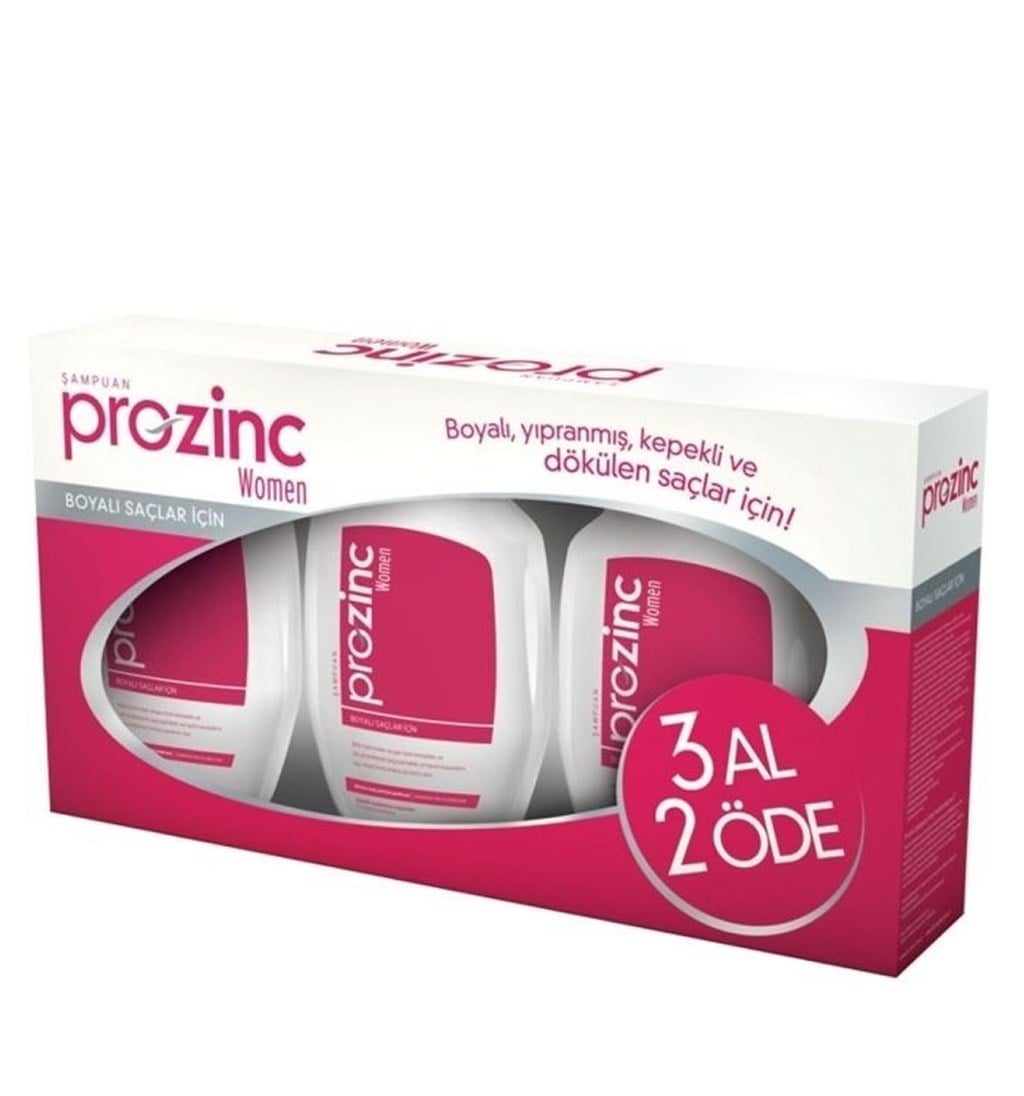 PROZINC BAYAN KIRMIZI SET ŞAMPUAN - 3 AL 2 ÖDE
