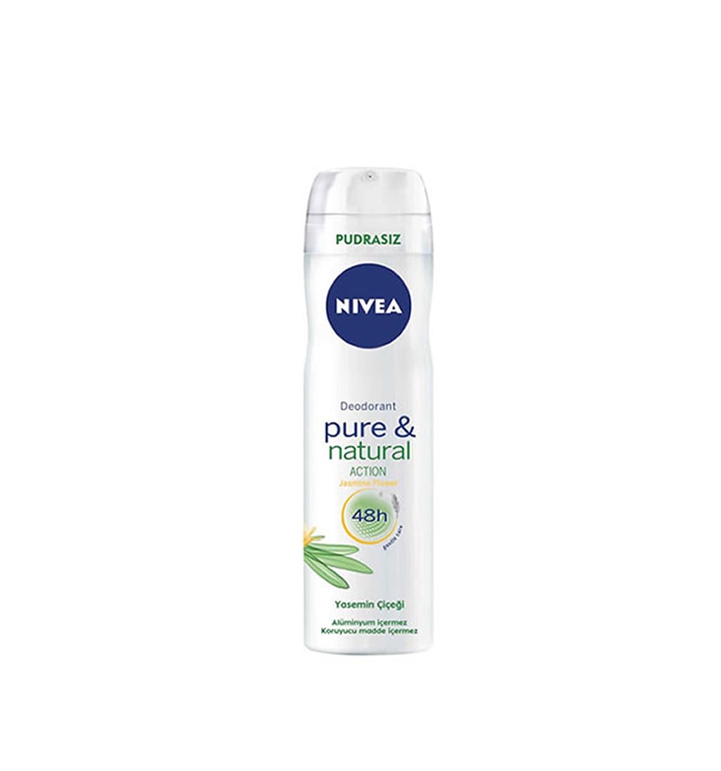NİVEA PURE JASMİN DEODORANT PUDRASIZ 150ML (BAYAN)