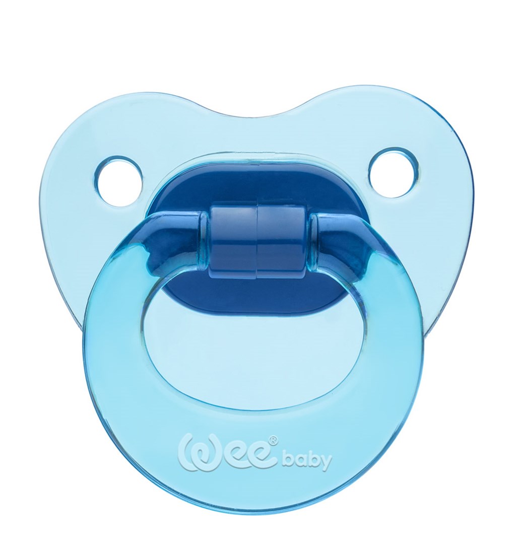WEE BABY AKİDE GÖVDELİ DAMAKLI EMZİK 6-18AY NO.2 - MAVİ