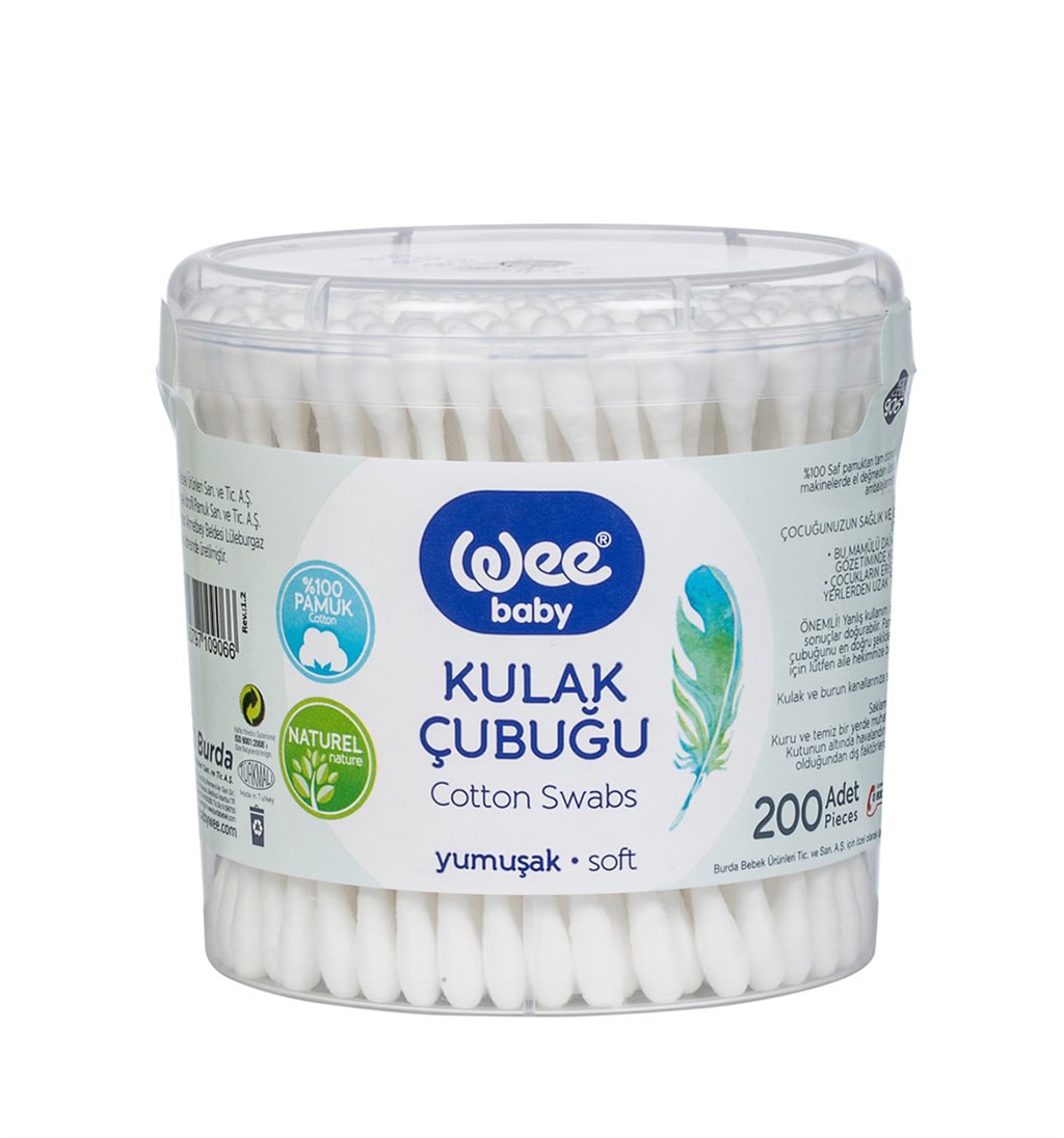 WEE BABY PAMUKLU ÇUBUK 200'LÜK