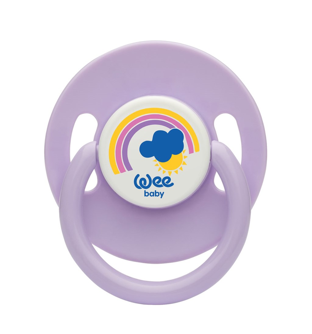 WEE BABY YUVARLAK GÖVDELİ YUVARLAK UÇLU EMZİK 18AY+ NO.3 - MOR