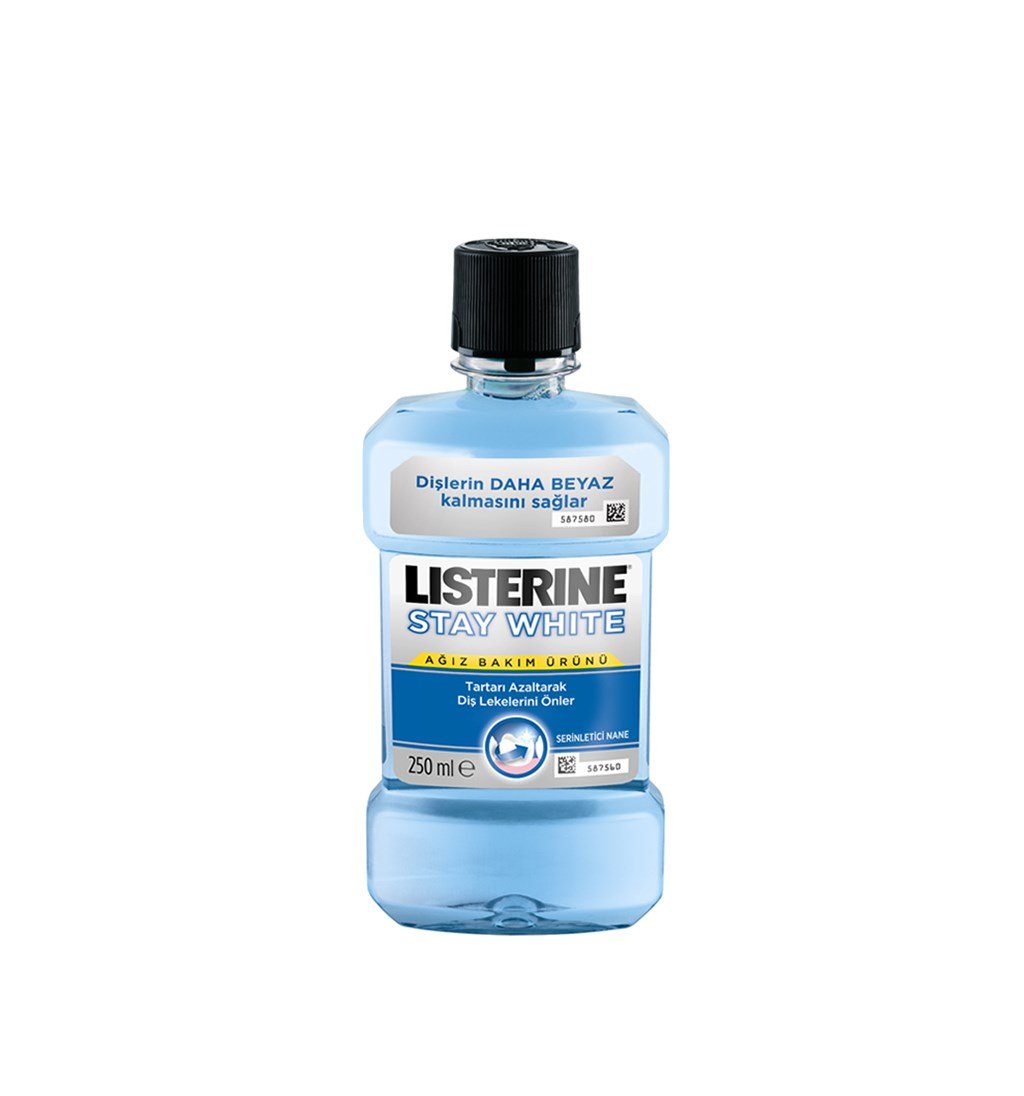 LİSTERİNE STAY WHİTE MAVİ 250ML