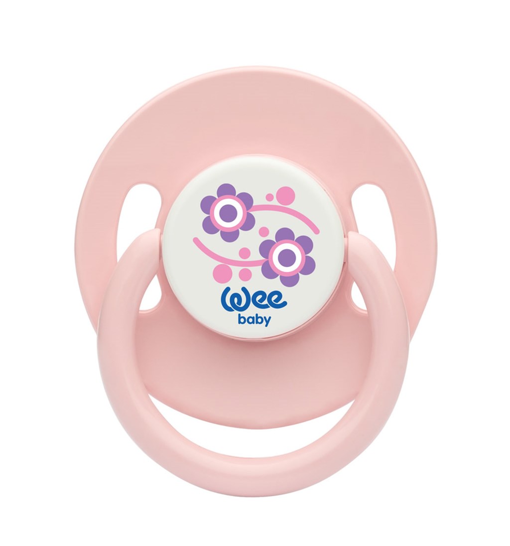 WEE BABY YUVARLAK GÖVDELİ YUVARLAK UÇLU EMZİK 6-18AY NO.2 - PEMBE