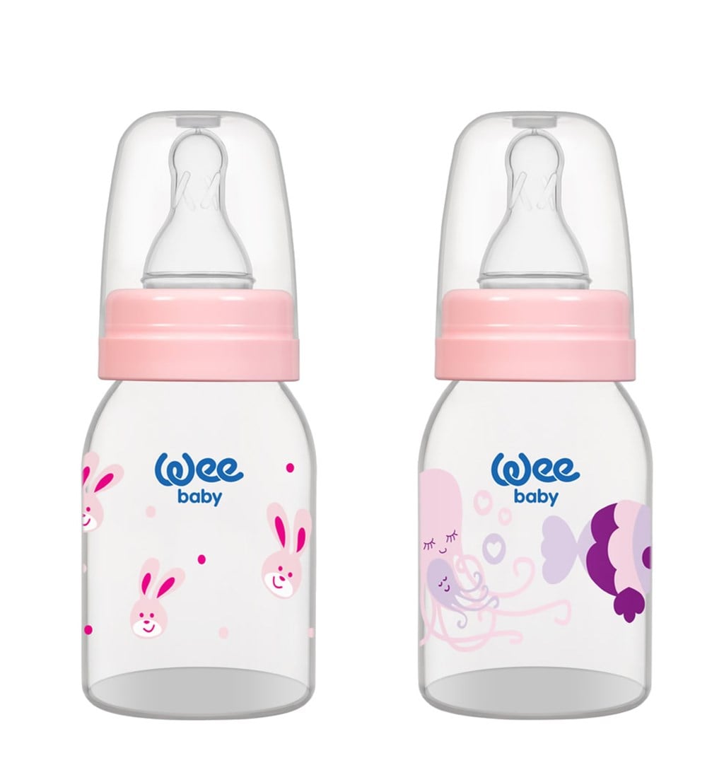 WEE BABY KLASİK PP BİBERON 0-6AY 125ML - PEMBE