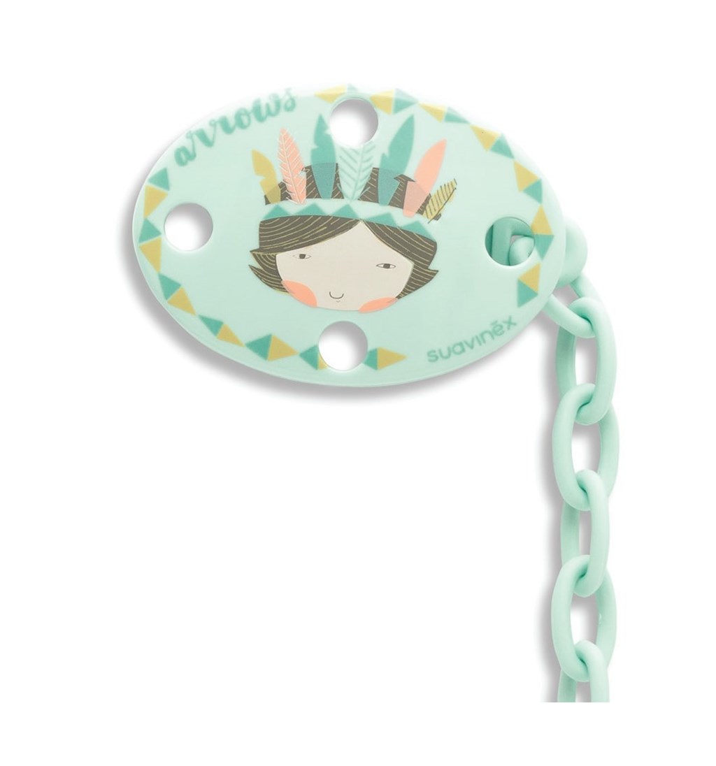 SUAVİNEX TOTAL LOOK OVAL EMZİK ZİNCİRİ - MAVİ - İNDİANS