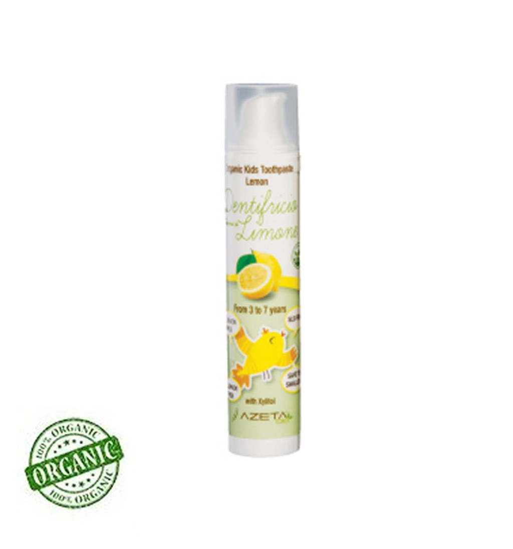 AZETABİO ORGANİK ÇOCUK DİŞ MACUNU LİMON 3-7 YAŞ 50ML