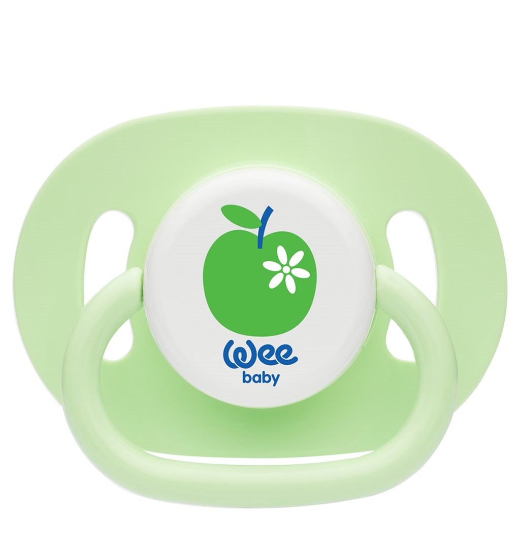 WEE BABY OVAL GÖVDELİ YUVARLAK UÇLU EMZİK 6-18AY NO.2 - YEŞİL