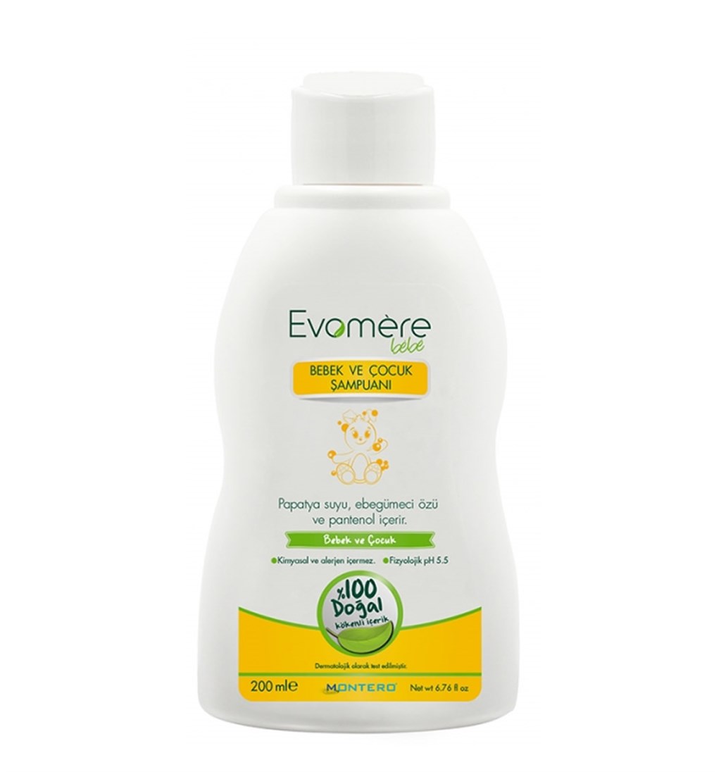 EVOMERE BEBE BEBEK VE ÇOCUK ŞAMPUANI 200 ML