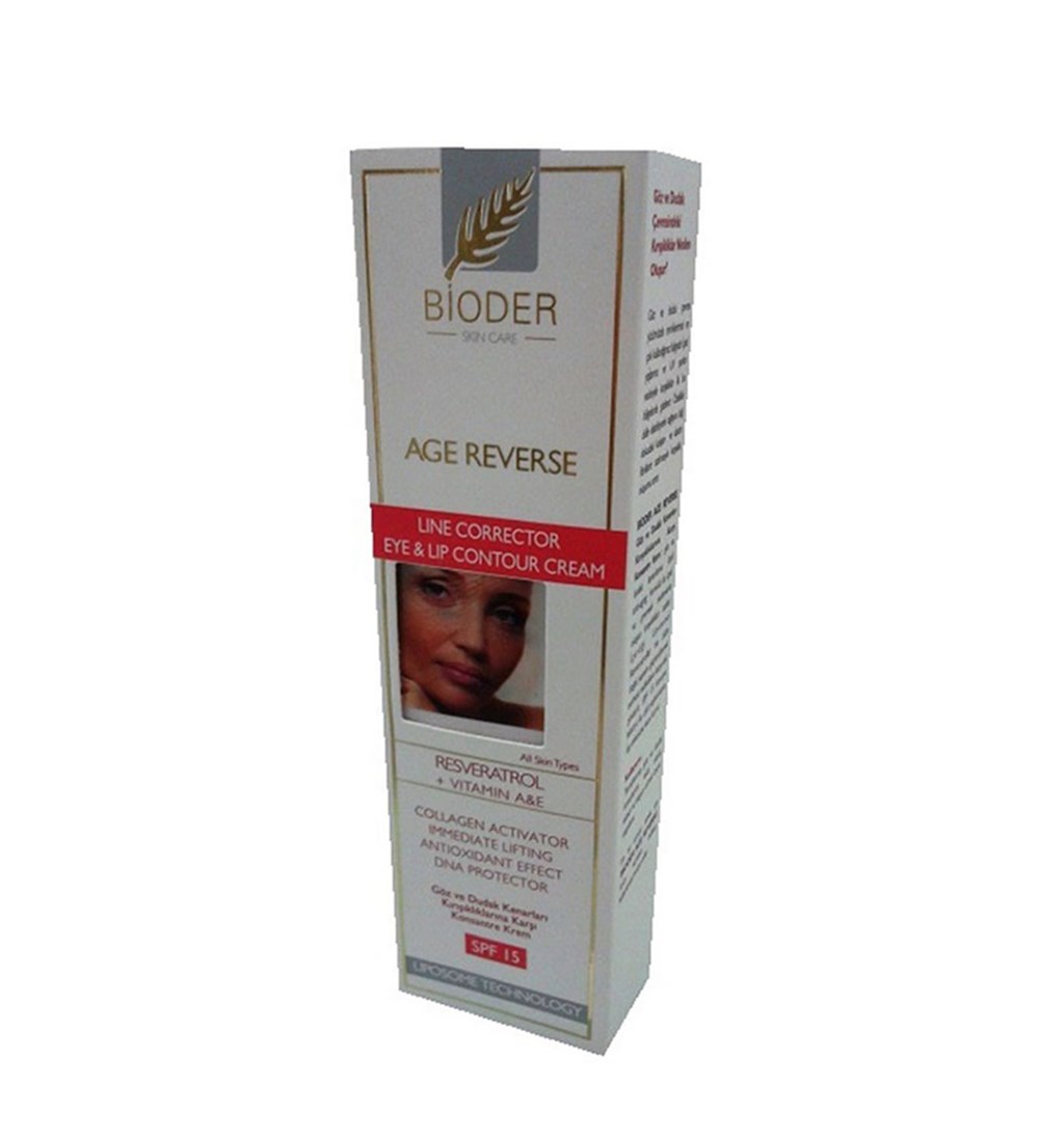BİODER GÖZ VE DUDAK KENARLARI KIRIŞIKLIKLARINA KARŞI KONSANTRE KREM SPF15 - 15ML