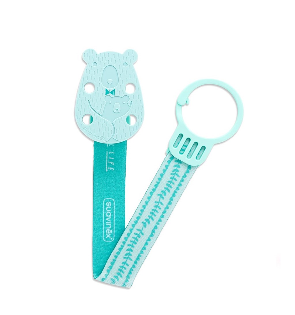 SUAVİNEX AYICIKLI KUMAŞ EMZİK BANDI MEANİNGFUL LİFE - YEŞİL