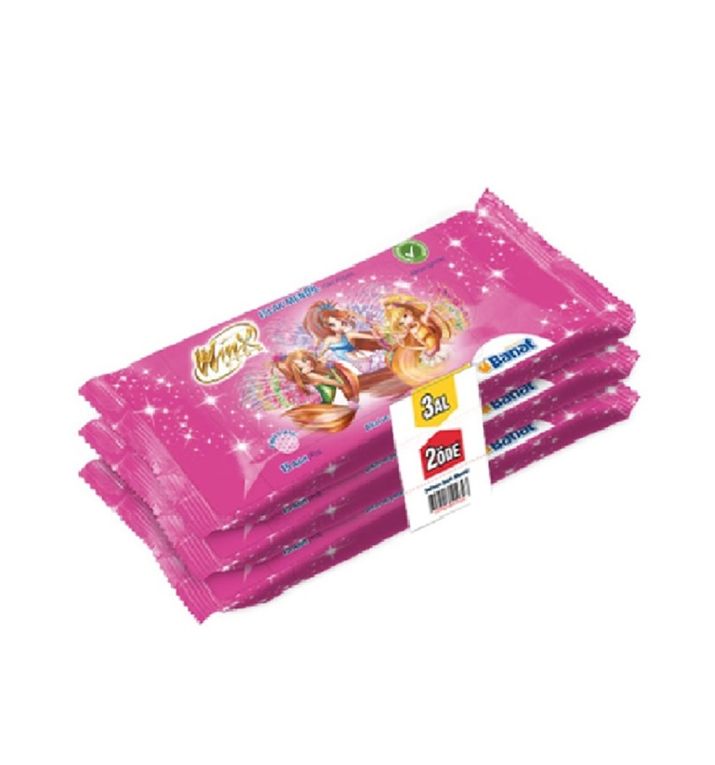 BANAT WİNX ISLAK MENDİL 15'Lİ x 3 ADET