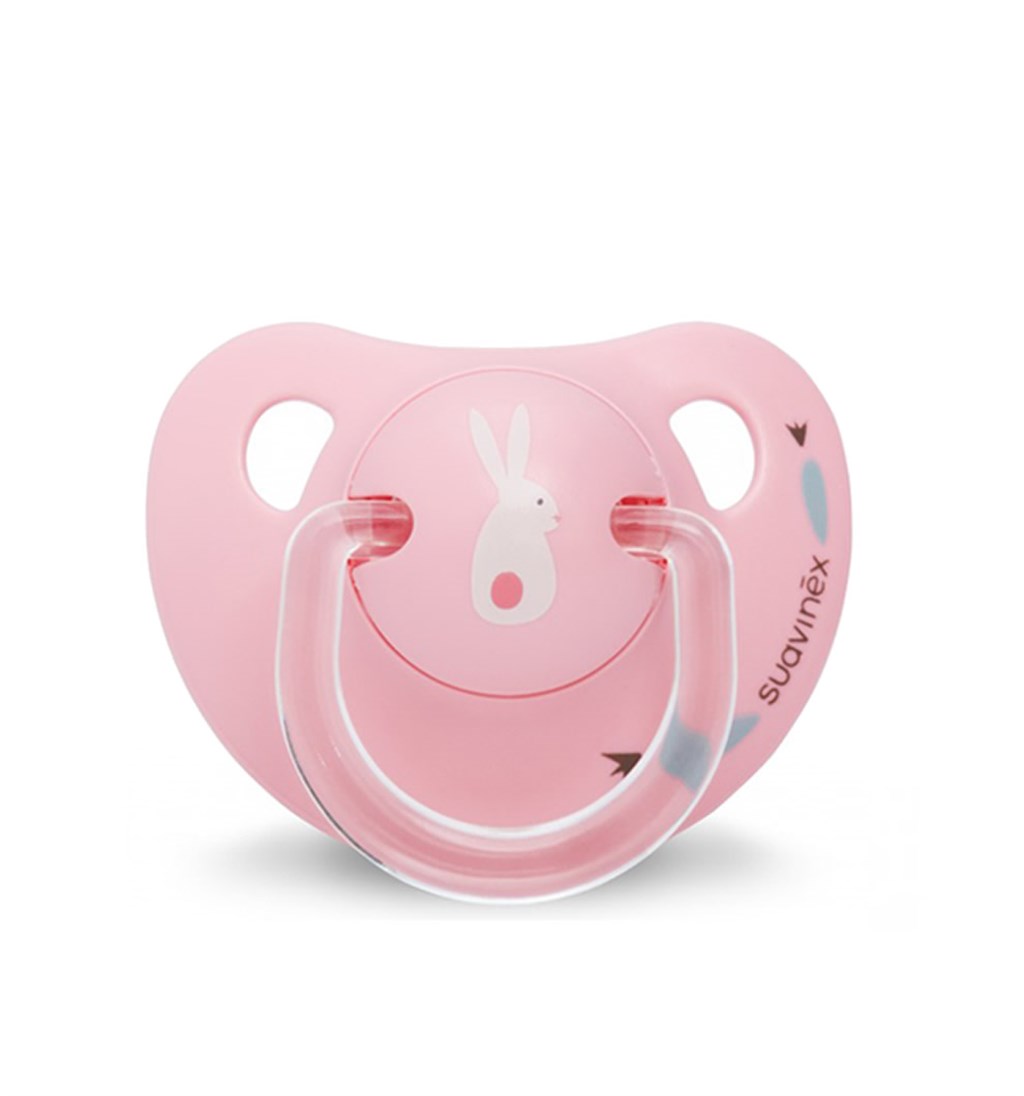 SUAVİNEX ORTODONTİK SİLİKON EMZİK 0-6AY - BUNNY - PEMBE