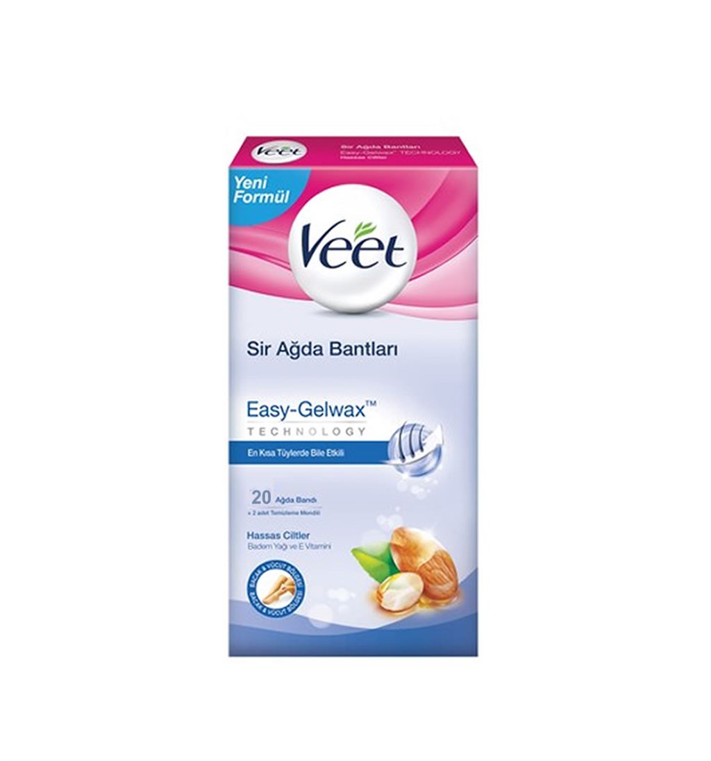 VEET SİR AĞDA BANTLARI (HASSAS CİLTLER İÇİN) 20'Lİ
