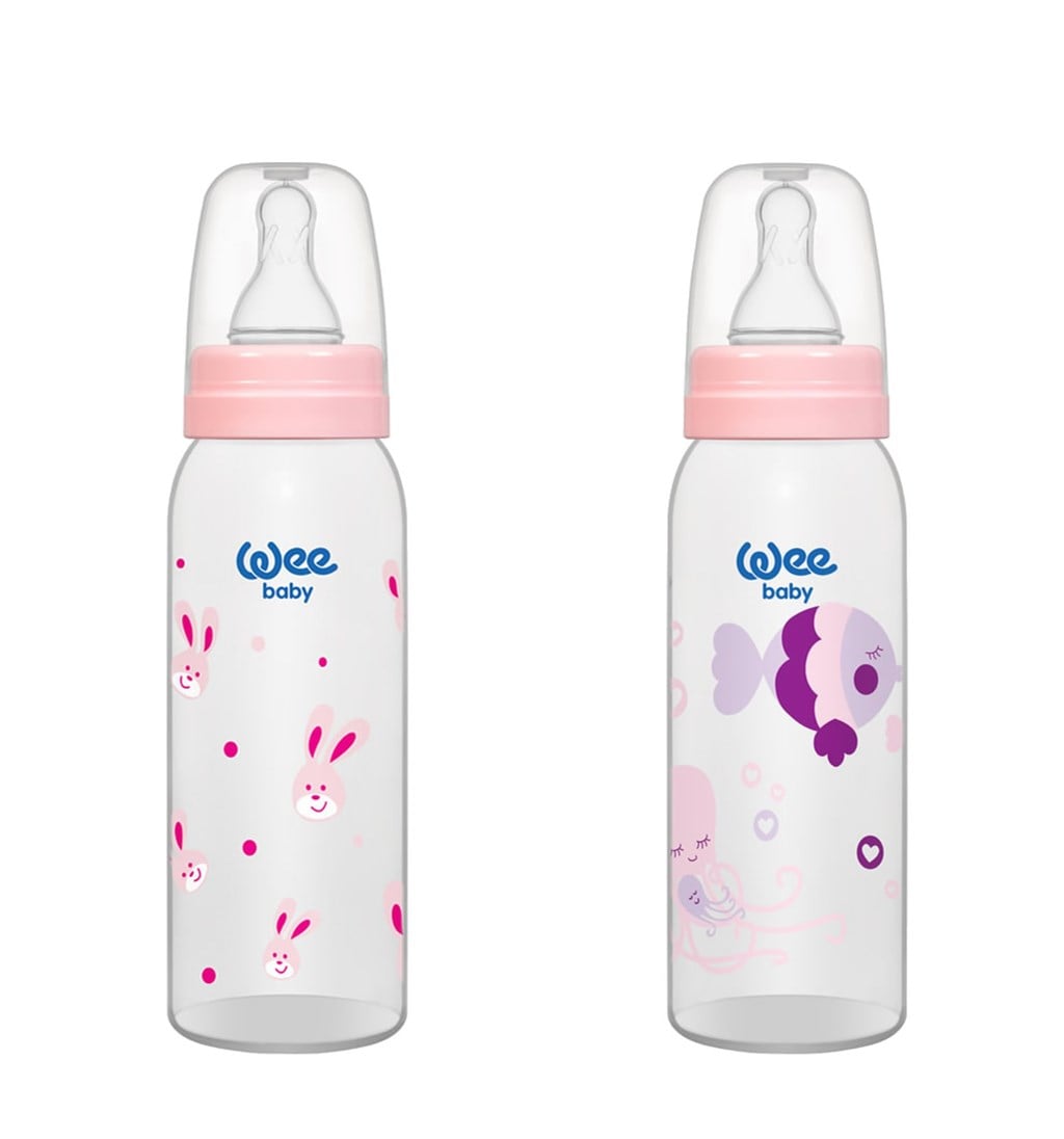 WEE BABY KLASİK PP BİBERON 0-6AY 150ML - PEMBE