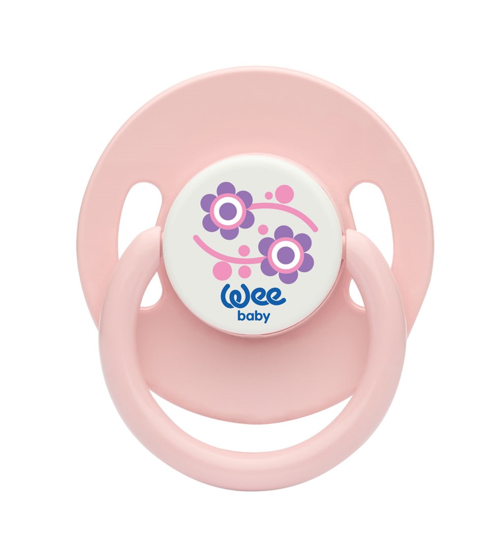 WEE BABY YUVARLAK GÖVDELİ YUVARLAK UÇLU EMZİK 18AY+ NO.3 - PEMBE